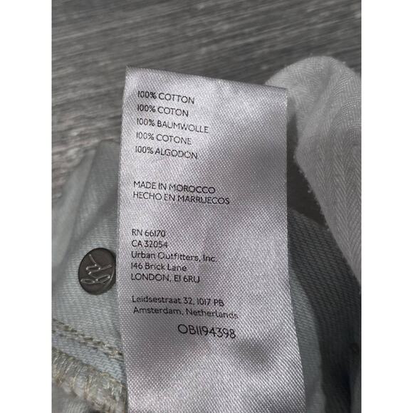 FREE PEOPLE Y2K Baggy Preppy Ziggy Denim Overalls Ivory Medium A004382 - Picture 9 of 15